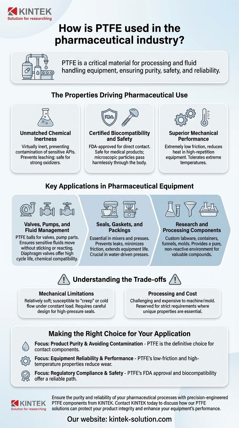 Comment le PTFE est-il utilisé dans l'industrie pharmaceutique ? Assurer la pureté et la sécurité du produit Guide Visuel