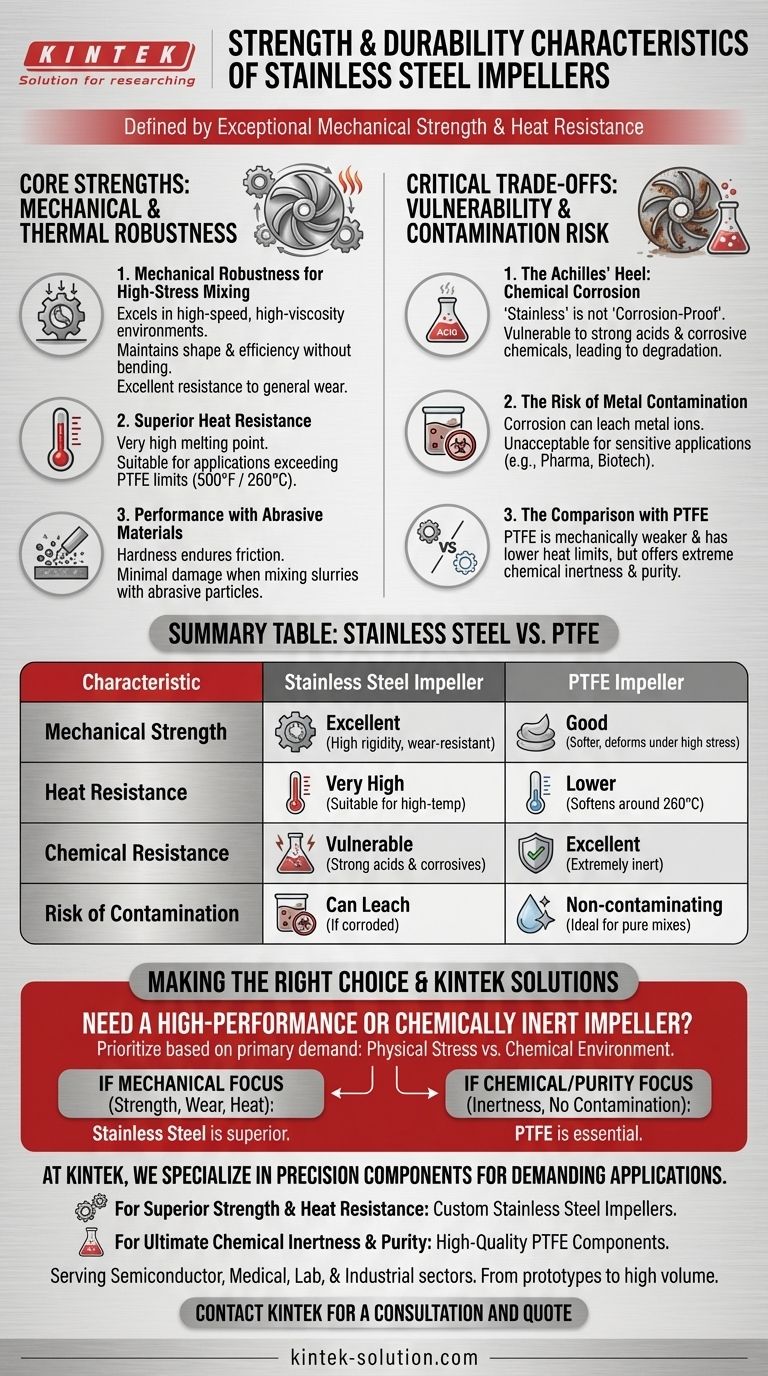 Quelles sont les caractéristiques de résistance et de durabilité des agitateurs en acier inoxydable ? Performance mécanique et thermique supérieure Guide Visuel