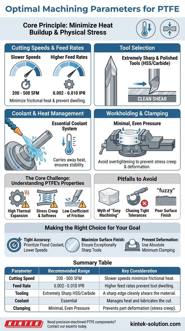 Quali sono i parametri di lavorazione ottimali per il PTFE? Ottenere precisione ed evitare la deformazione Guida Visiva