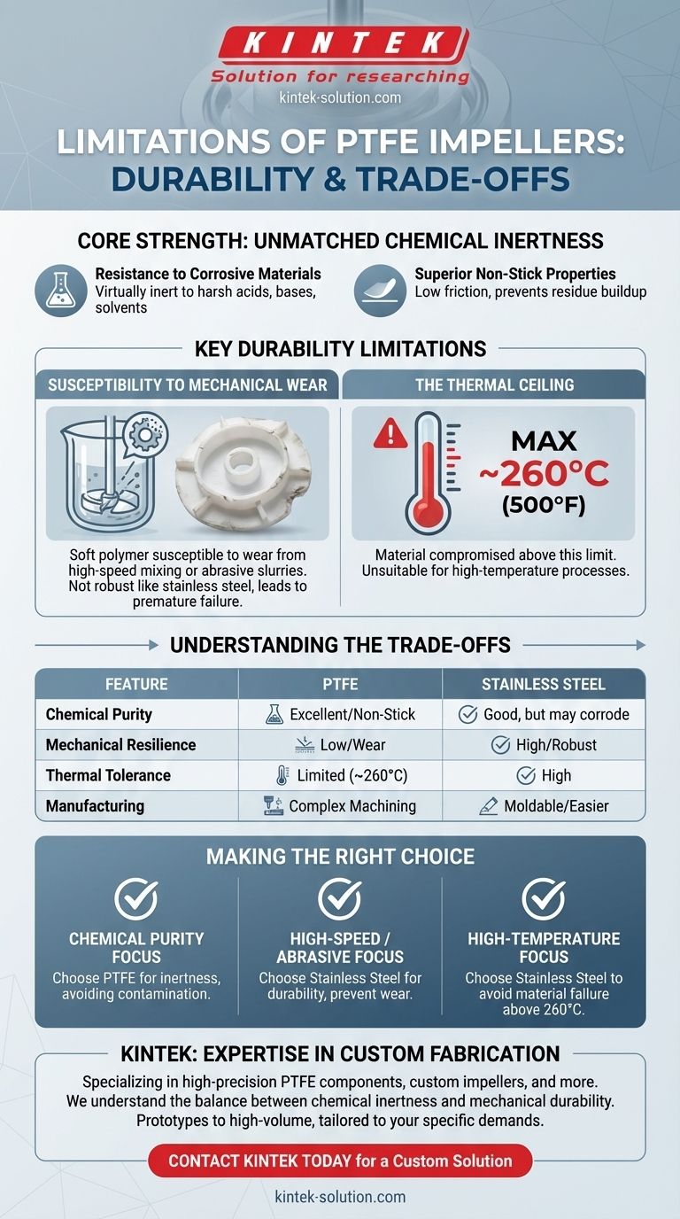What are the limitations of PTFE impellers in terms of durability? Balancing Chemical Resistance and Mechanical Wear Visual Guide
