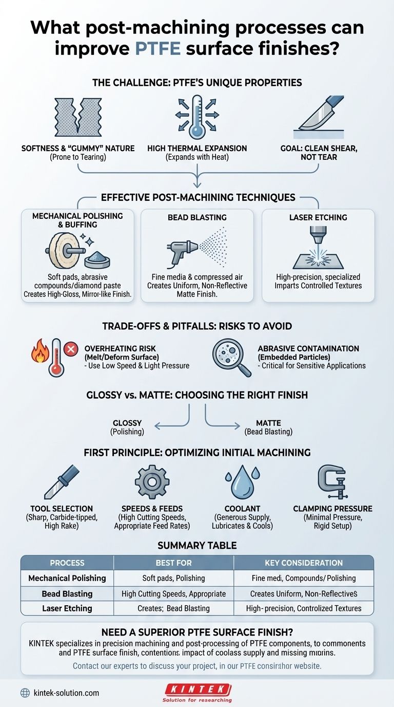 가공 후 공정 중 PTFE 표면 조도를 개선할 수 있는 방법은 무엇입니까? 부품에 흠잡을 데 없는 마감을 달성하십시오 시각적 가이드