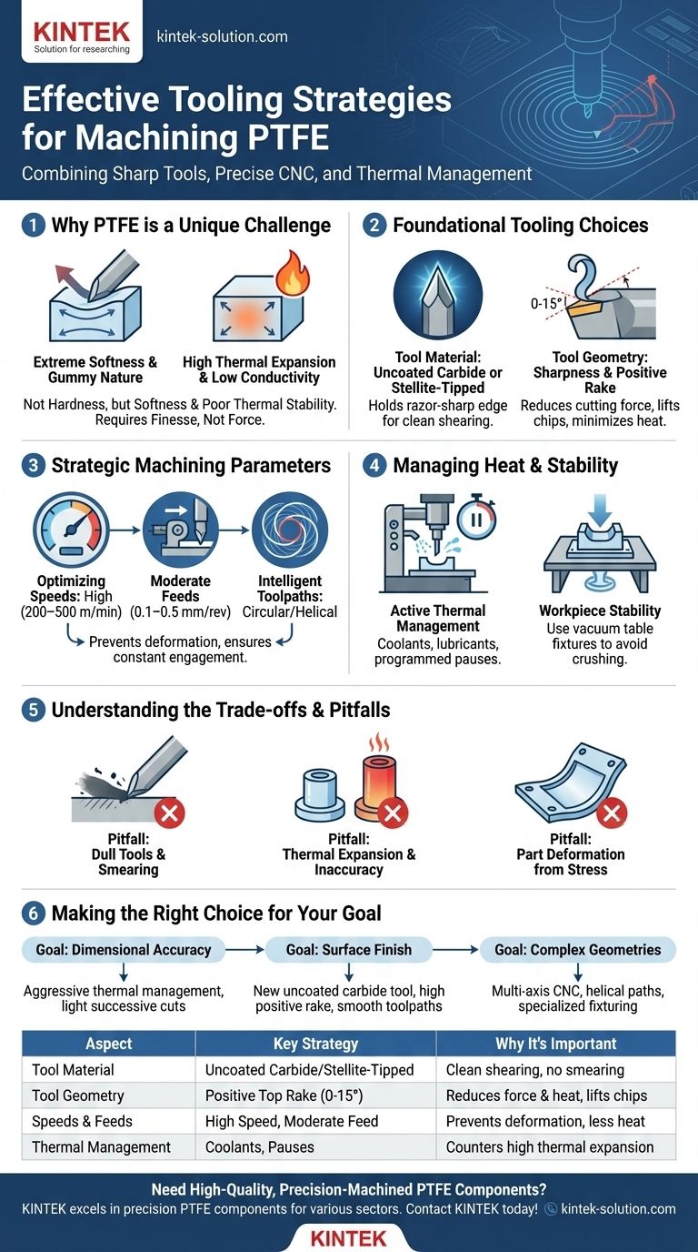 Quali strategie di utensili sono efficaci per la lavorazione del PTFE? Ottenere precisione e una finitura pulita Guida Visiva