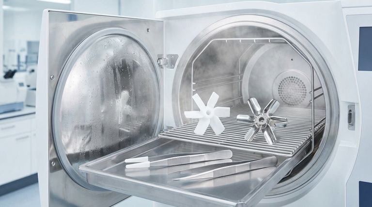 Can both PTFE and stainless steel impellers be sterilized in an autoclave? Yes, and here's how to choose.