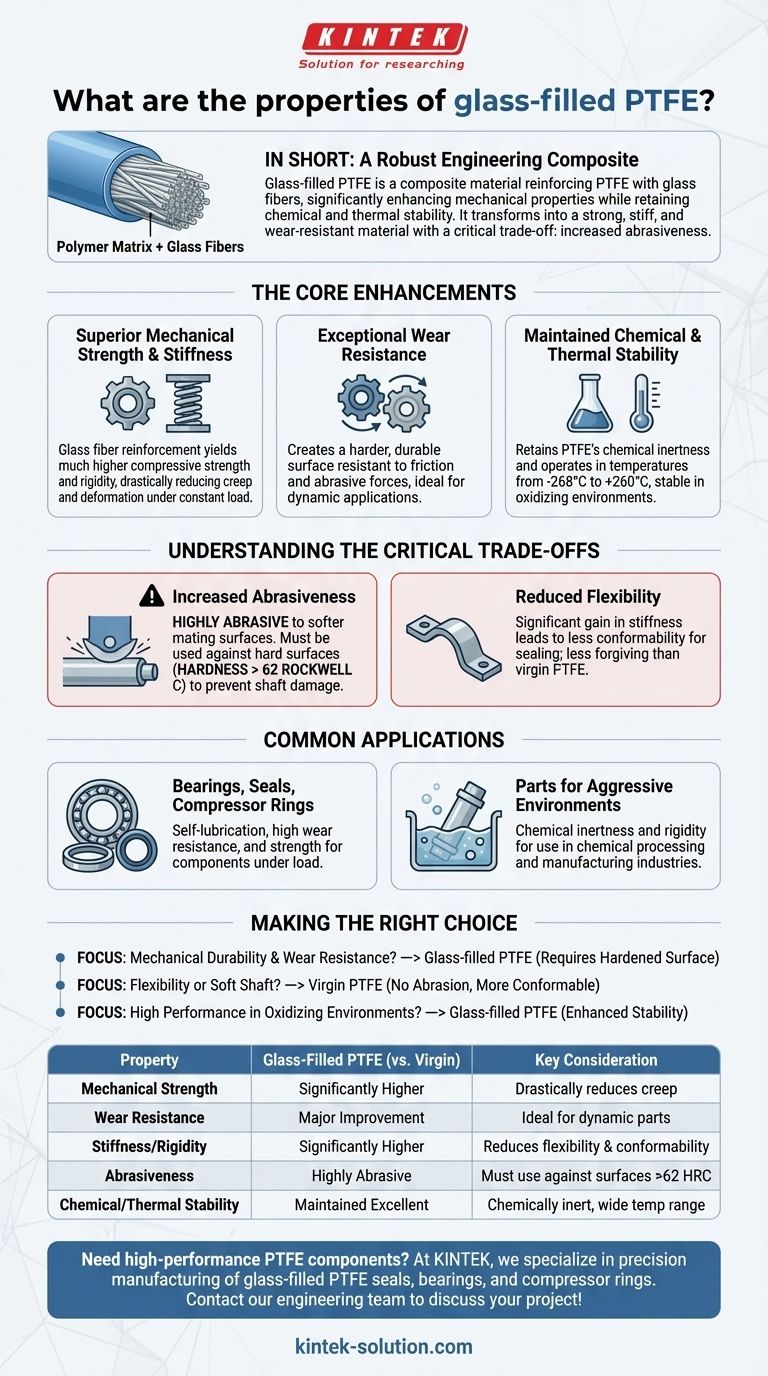 유리섬유 강화 PTFE의 특성은 무엇인가요? 까다로운 응용 분야를 위한 향상된 강도 및 내마모성 시각적 가이드