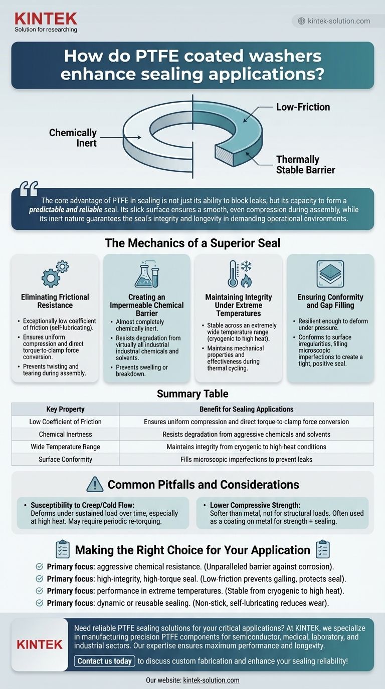 In che modo le rondelle rivestite in PTFE migliorano le applicazioni di tenuta? Garantire prestazioni a prova di perdite in ambienti esigenti Guida Visiva