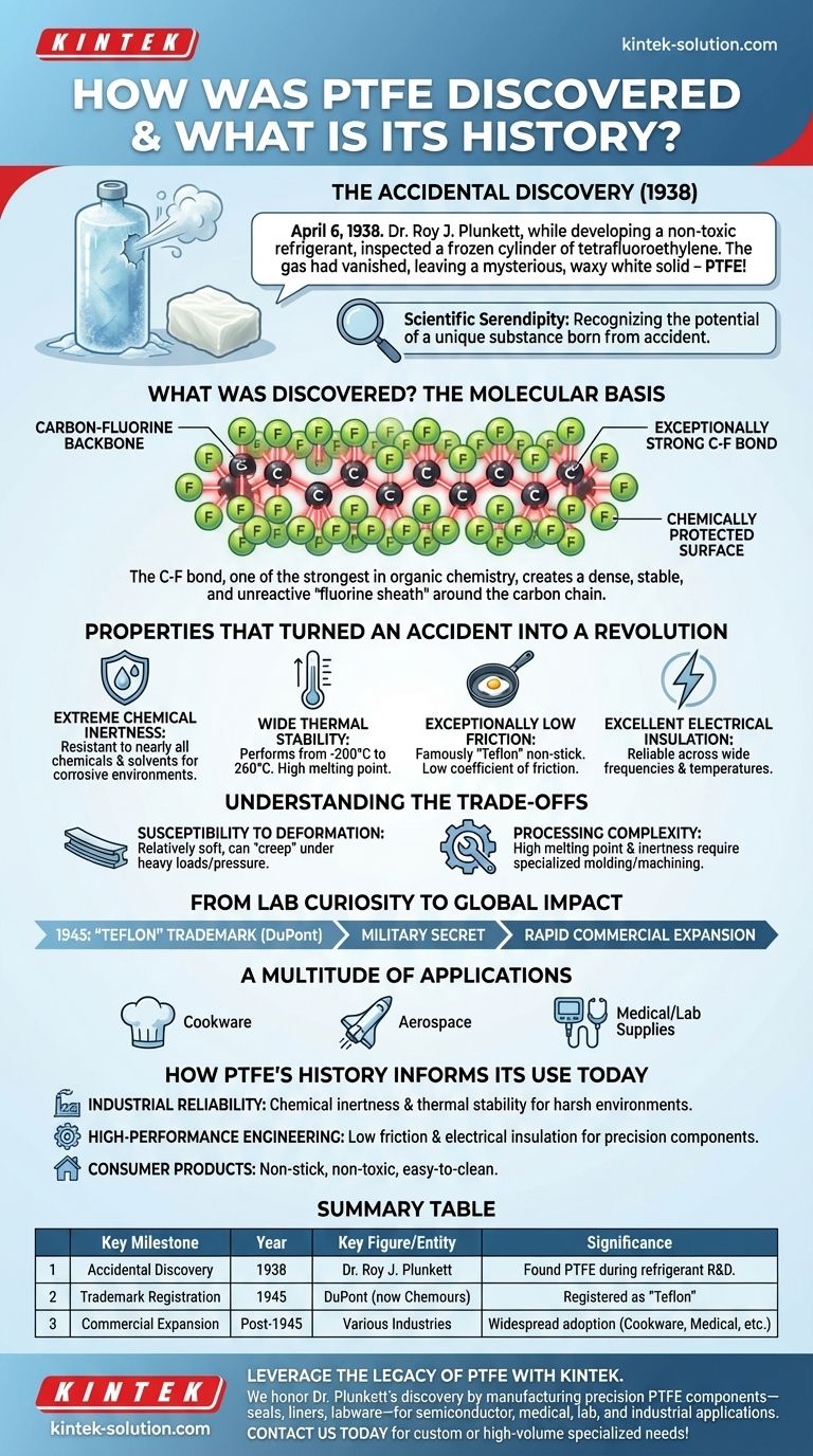 Como o PTFE foi descoberto e qual é a sua história? Da Descoberta Acidental a uma Maravilha Moderna Guia Visual