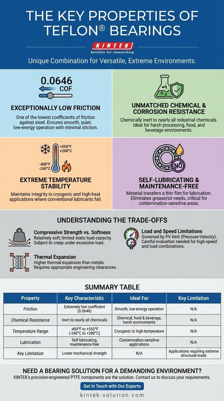 ما هي الخصائص الرئيسية لمحامل التفلون؟ مصممة للبيئات القاسية دليل مرئي