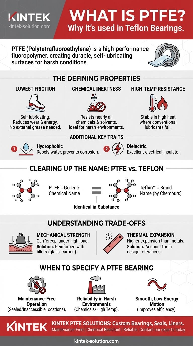 O que é PTFE e por que é usado em mancais de Teflon? Alcance Desempenho Livre de Manutenção em Ambientes Hostis Guia Visual