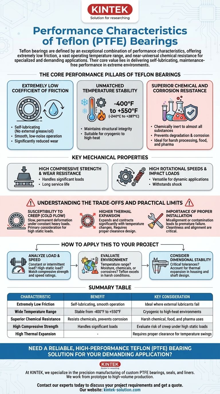 What are the performance characteristics of Teflon bearings? Superior Self-Lubricating Performance for Demanding Environments Visual Guide