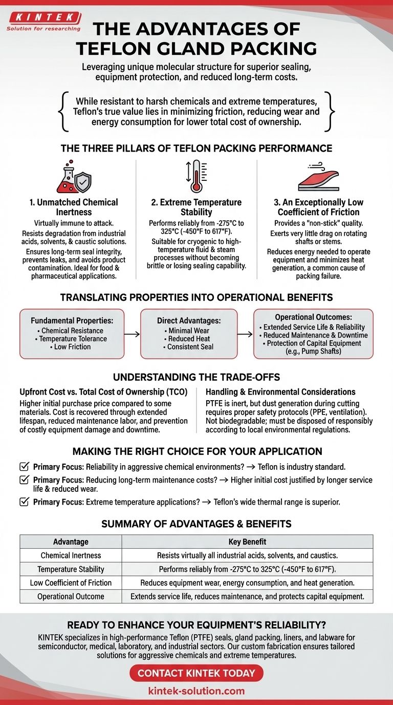 ما هي المزايا الرئيسية لاستخدام حشوات الغدة المصنوعة من التفلون؟ تحقيق إغلاق فائق وتكاليف أقل دليل مرئي