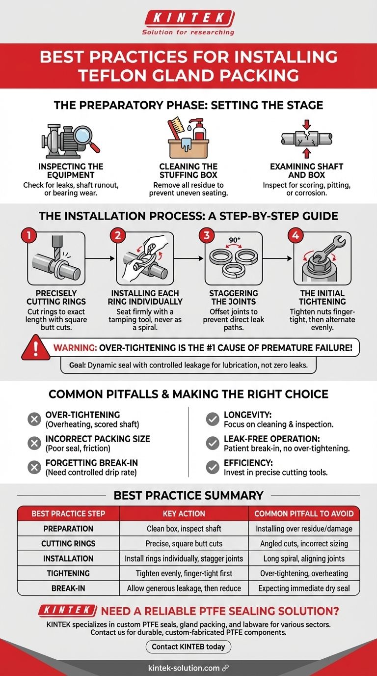 Quelles sont les meilleures pratiques pour installer une tresse de presse-étoupe en Téflon ? Assurer un joint fiable et durable Guide Visuel