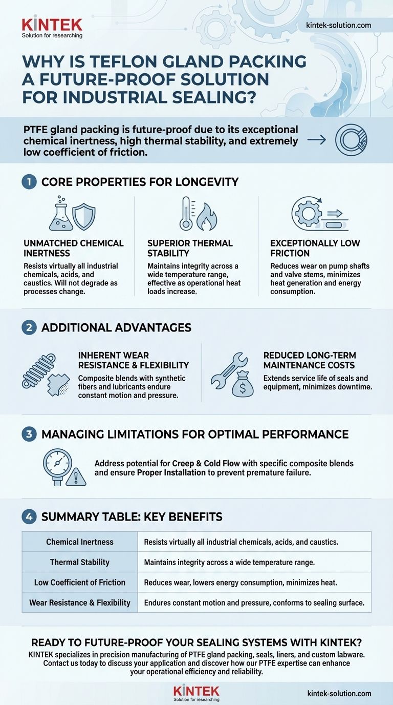 Perché la guarnizione a premistoppa in Teflon è considerata una soluzione a prova di futuro per i sistemi di tenuta industriali? Resilienza chimica e termica senza pari Guida Visiva