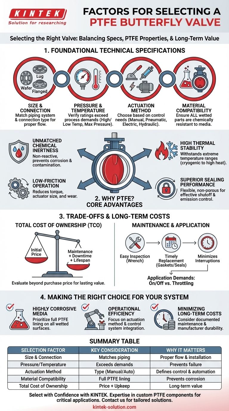 Quais fatores devem ser considerados ao selecionar uma válvula borboleta de PTFE? Garanta Desempenho Máximo e Confiabilidade Guia Visual