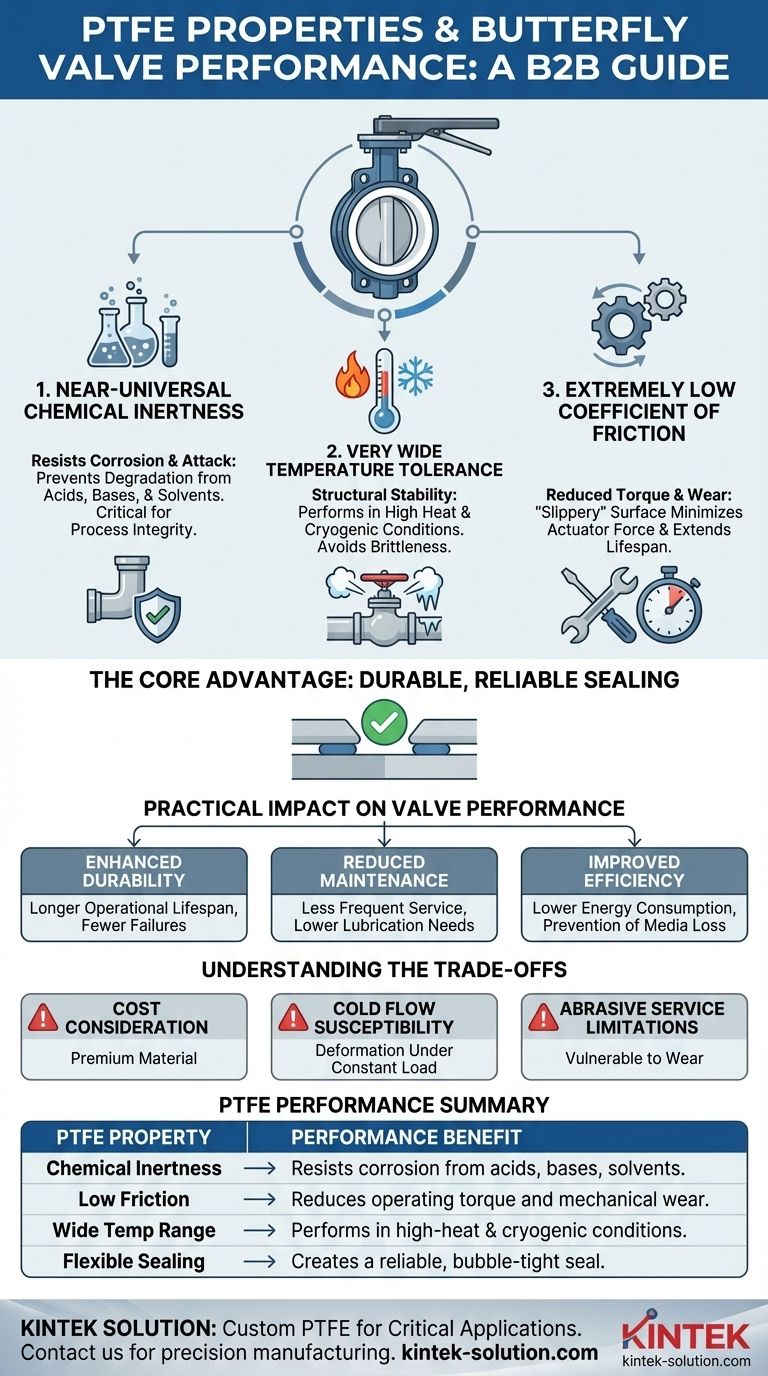 How do PTFE properties benefit butterfly valve performance? Enhance Durability & Efficiency Visual Guide