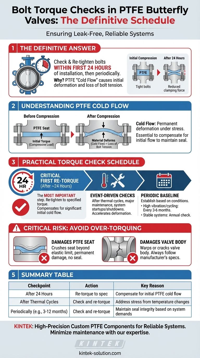 ¿Con qué frecuencia se deben verificar los ajustes de torque de los pernos en las válvulas de mariposa de PTFE? Evite fugas con un mantenimiento adecuado del PTFE Guía Visual