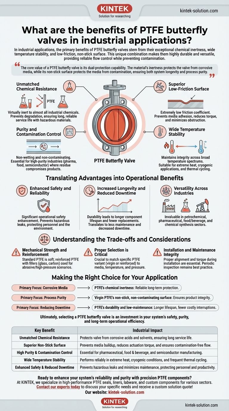 ¿Cuáles son los beneficios de las válvulas de mariposa de PTFE en aplicaciones industriales? Mejore la seguridad, la pureza y la eficiencia Guía Visual