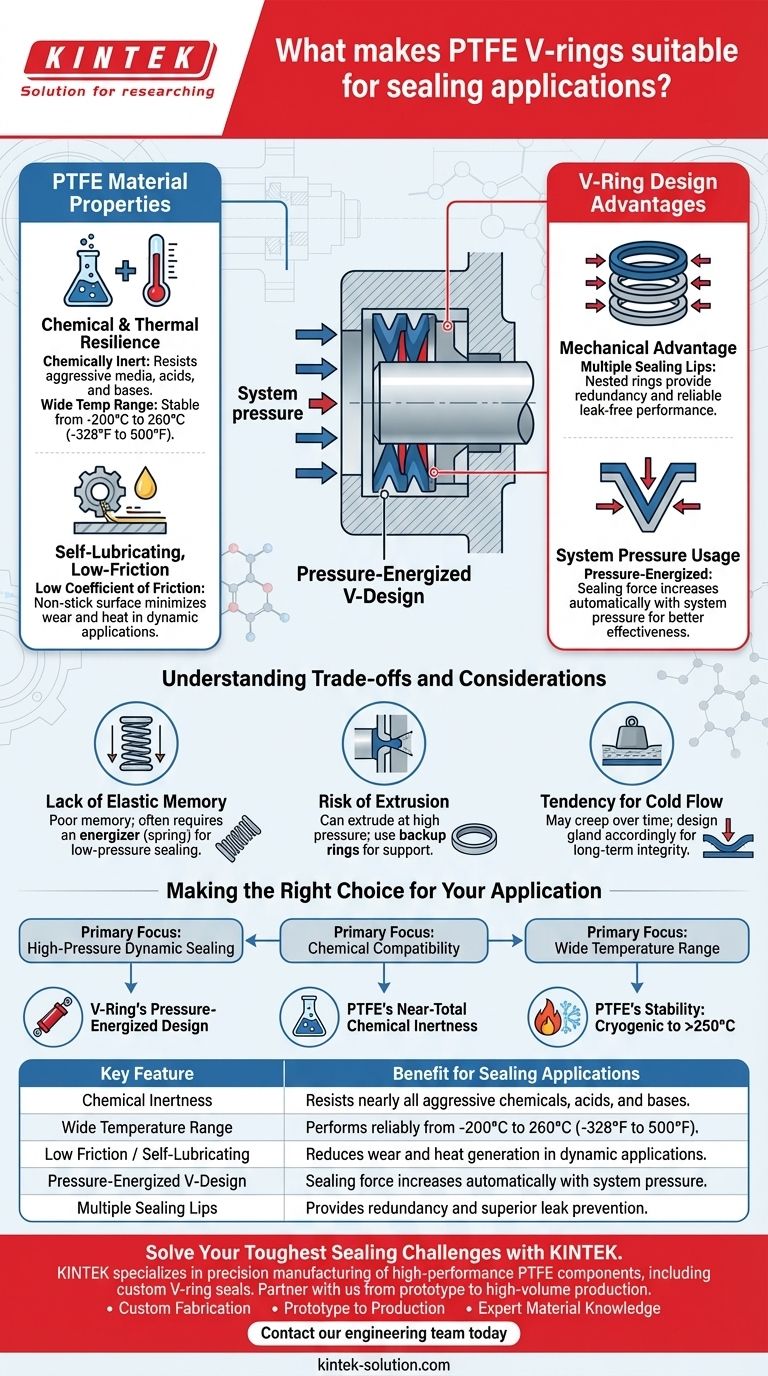 PTFE Vリングがシーリング用途に適しているのはなぜですか？極限状態での優れた性能 ビジュアルガイド