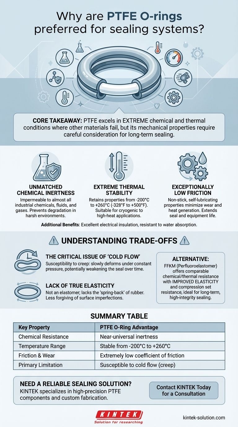 Por que os anéis O de PTFE são preferidos para sistemas de vedação? Resistência Química e Térmica Superior Guia Visual