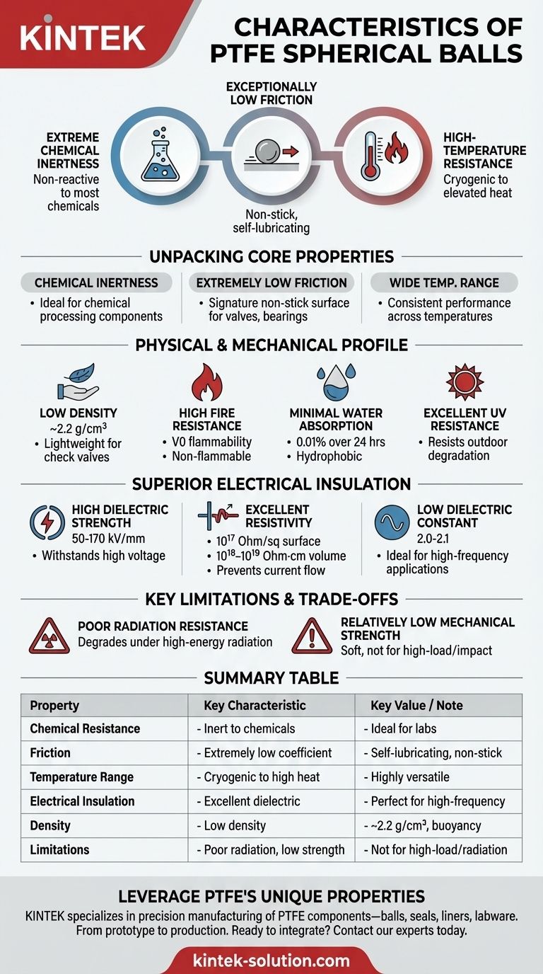 Quais são as características das esferas de PTFE? Propriedades Chave para Aplicações Exigentes Guia Visual
