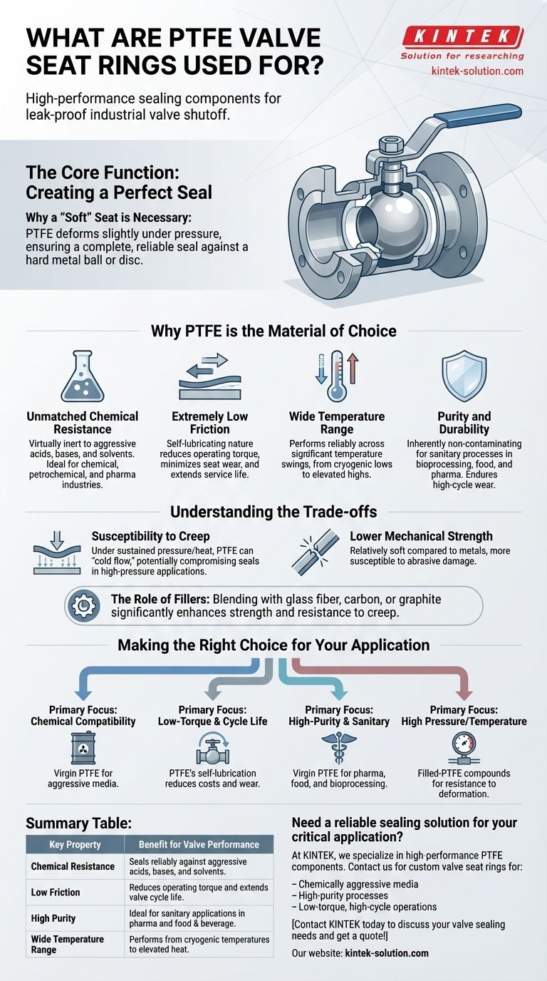 Para que servem os anéis de assento de válvula de PTFE? Obtenha uma vedação estanque em aplicações exigentes Guia Visual