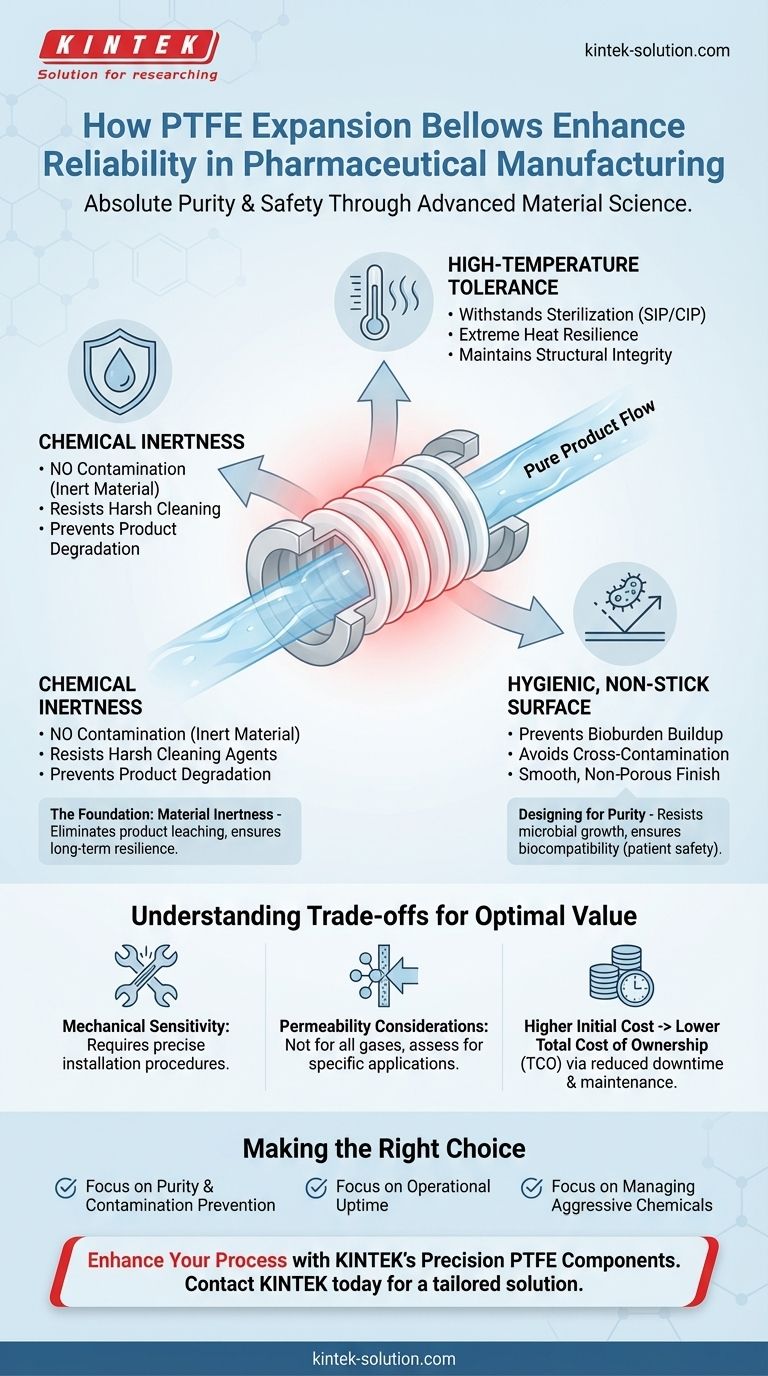 كيف تعزز منافيخ التمدد المصنوعة من PTFE الموثوقية في تصنيع المستحضرات الصيدلانية؟ ضمان النقاء ووقت التشغيل دليل مرئي