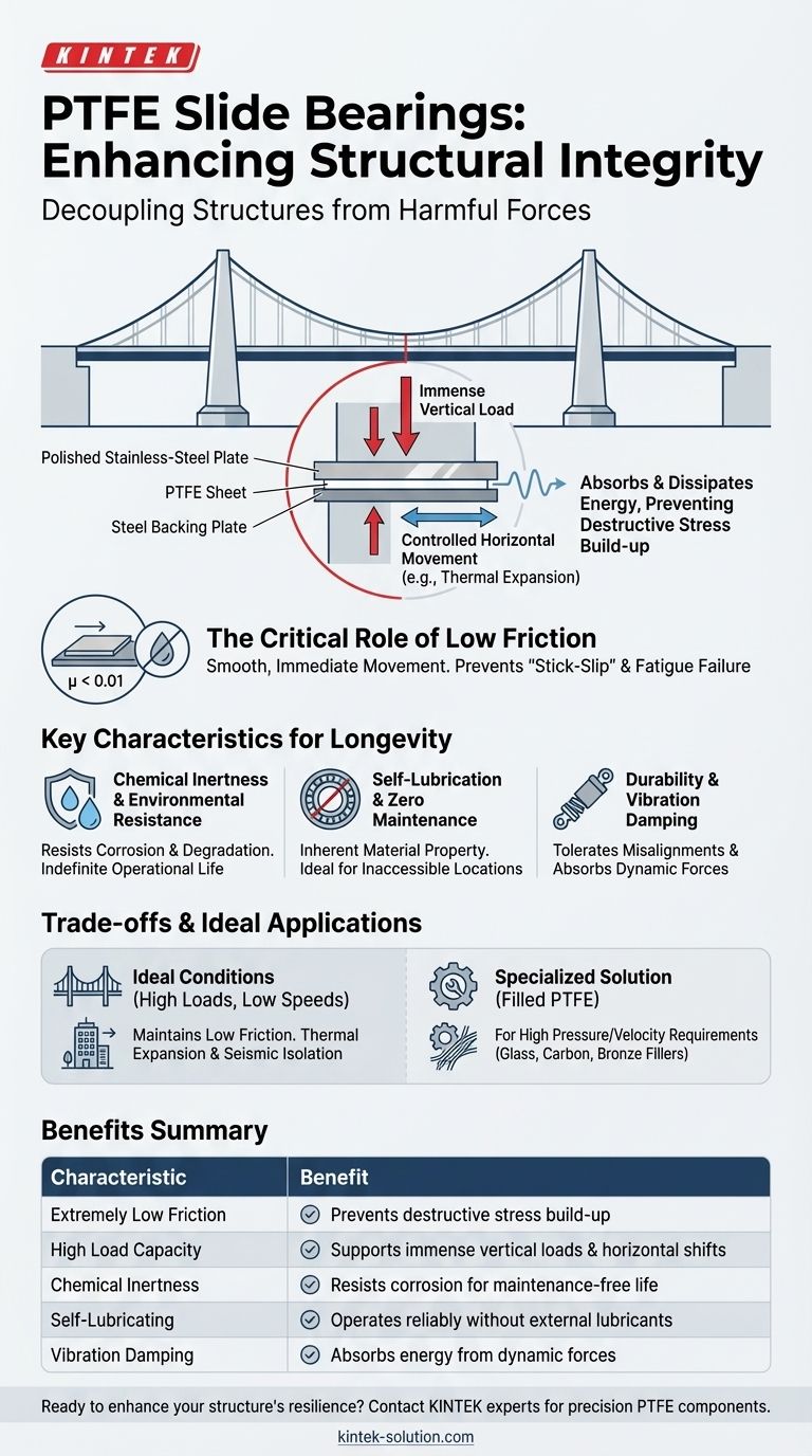 PTFE 슬라이드 베어링은 구조적 무결성을 어떻게 향상시키나요? 탄력적이고 마찰이 적은 지지력 확보 시각적 가이드