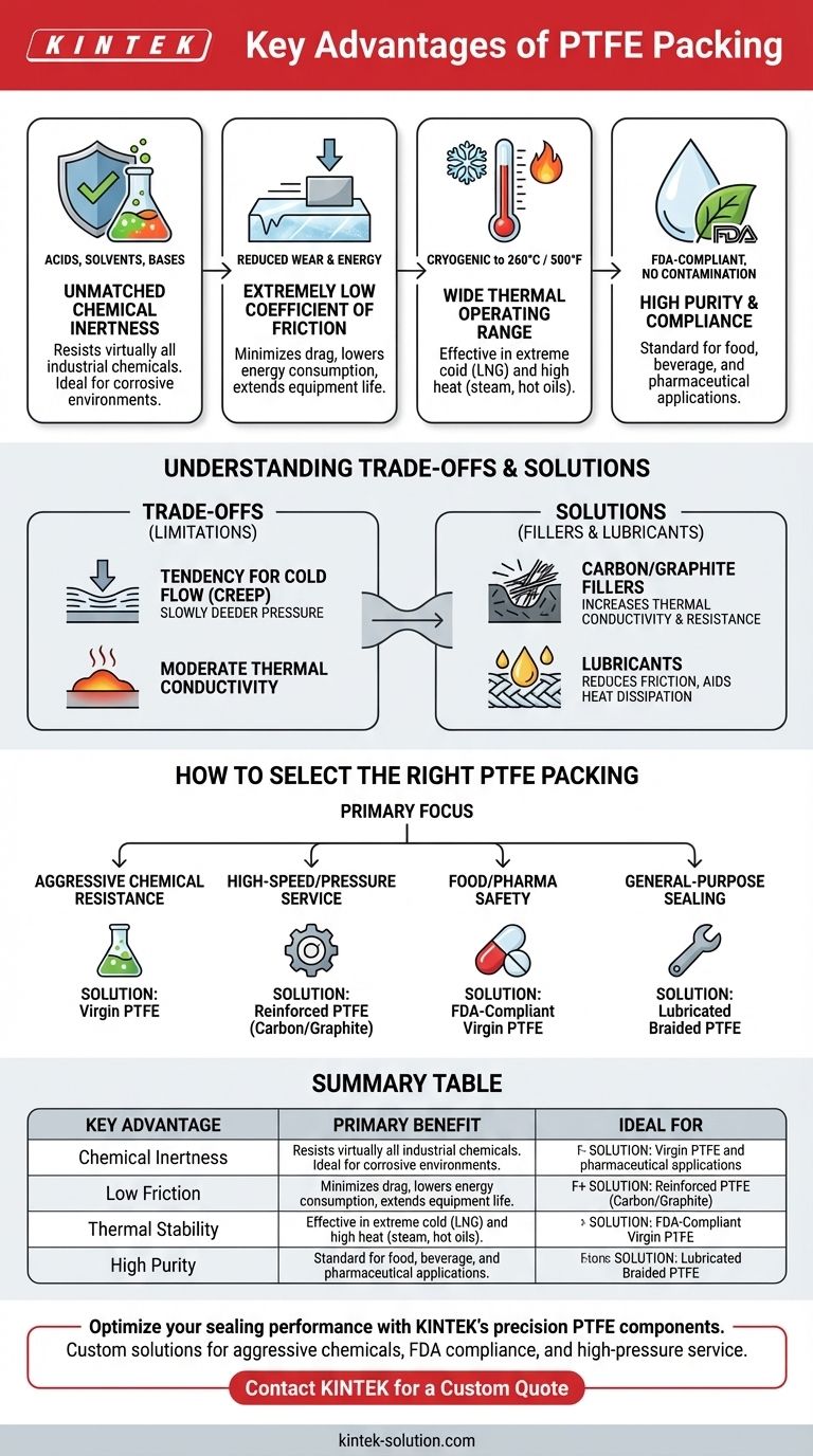 ما هي المزايا الرئيسية لاستخدام حشوات PTFE؟ إغلاق فائق للتطبيقات الصعبة دليل مرئي