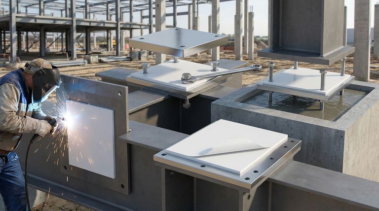 PTFE 슬라이드 베어링에 사용할 수 있는 설치 방법은 무엇입니까? 구조에 적합한 방법을 선택하십시오