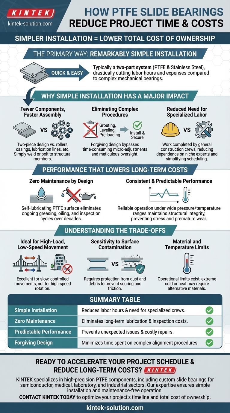 PTFE 슬라이드 베어링 설치는 프로젝트 기간과 비용을 어떻게 줄일 수 있습니까? 더 빠르고 저렴한 건설 달성 시각적 가이드