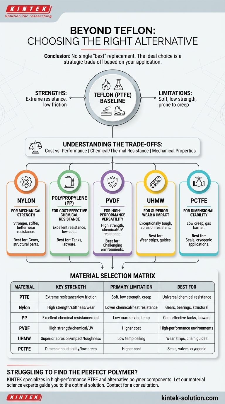 ما هو الاستنتاج المتعلق بالمواد البديلة للتفلون؟ ابحث عن البوليمر المناسب لتطبيقك دليل مرئي