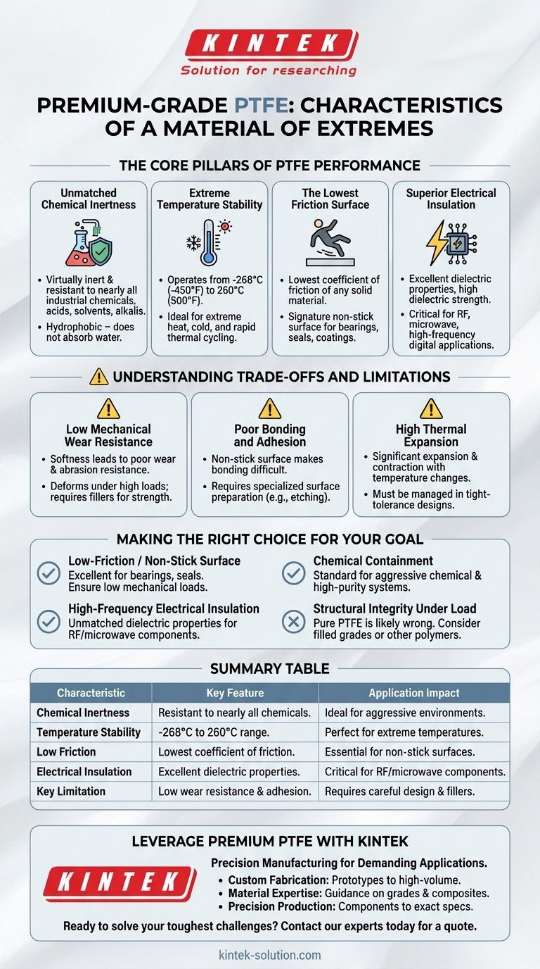 Quali sono le caratteristiche del politetrafluoroetilene (PTFE) di qualità premium? Una guida alle prestazioni estreme Guida Visiva