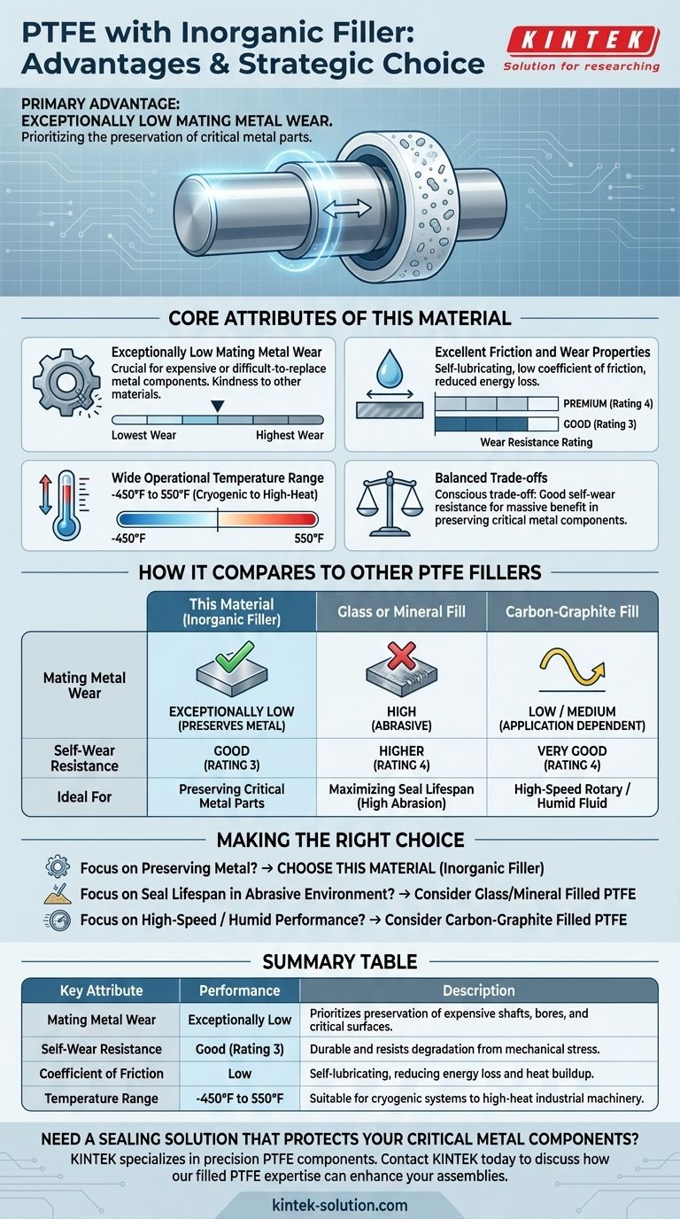 Quais são as vantagens do PTFE com um Preenchimento Inorgânico Comprovado? Maximize a Vida Útil do Componente Metálico Guia Visual