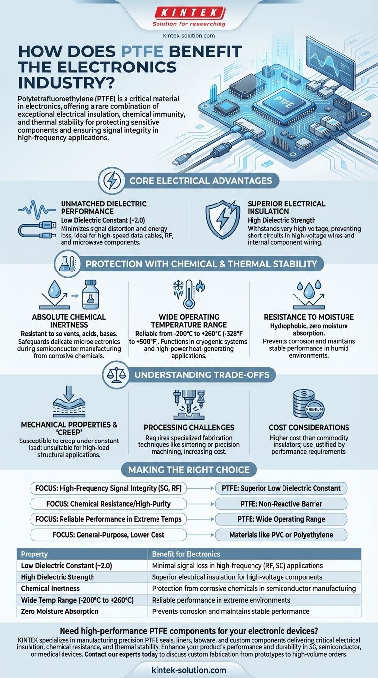 Como o PTFE beneficia a indústria eletrônica? Alcance Integridade e Confiabilidade de Sinal Superiores Guia Visual