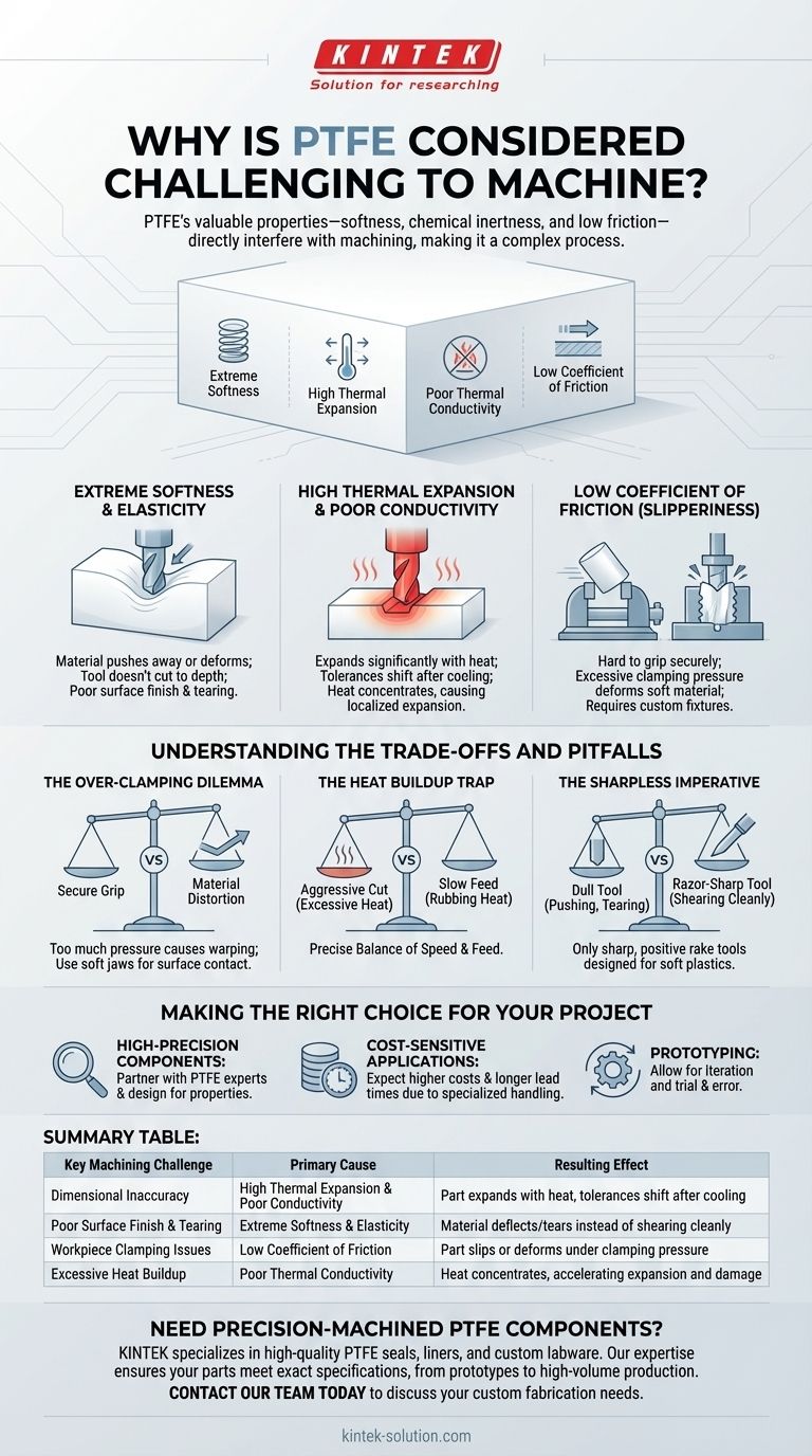 Perché il PTFE è considerato difficile da lavorare meccanicamente? Superare le sue proprietà uniche del materiale Guida Visiva