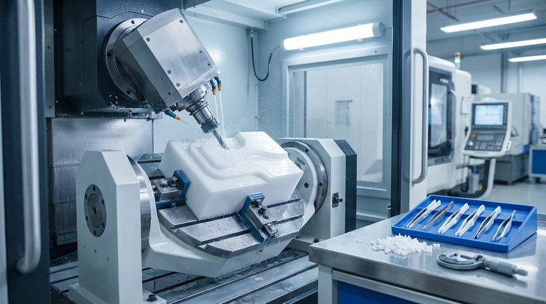 ¿Por qué se recomiendan las máquinas multieje para el mecanizado CNC de Teflón? Solucionar problemas de deformación y calor