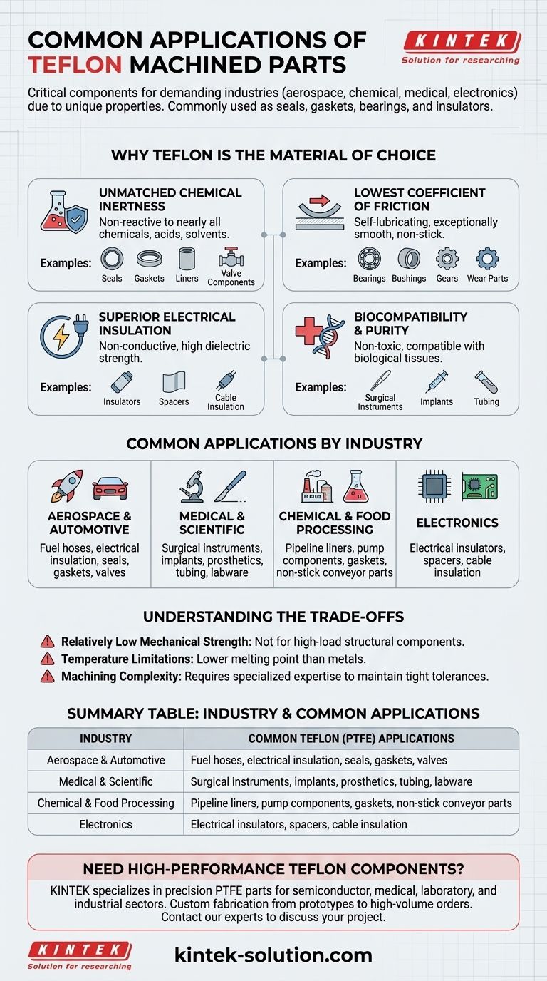 Quali sono le applicazioni comuni dei componenti lavorati in Teflon? Guarnizioni, cuscinetti e isolanti per settori esigenti Guida Visiva