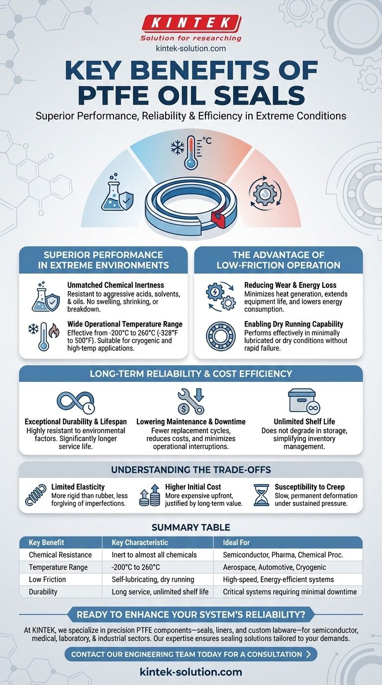 Quais são os principais benefícios dos retentores de óleo de PTFE? Desempenho Superior em Condições Extremas Guia Visual