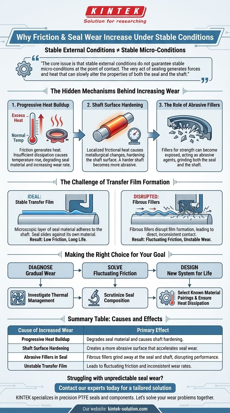 Perché l'attrito o l'usura delle guarnizioni possono aumentare nel tempo in condizioni stabili? Scopri le cause nascoste Guida Visiva