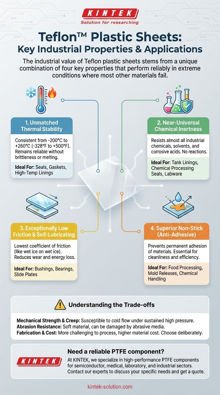 Quais são as principais propriedades que tornam as chapas de plástico Teflon adequadas para aplicações industriais? Desbloqueie um Desempenho Inigualável Guia Visual