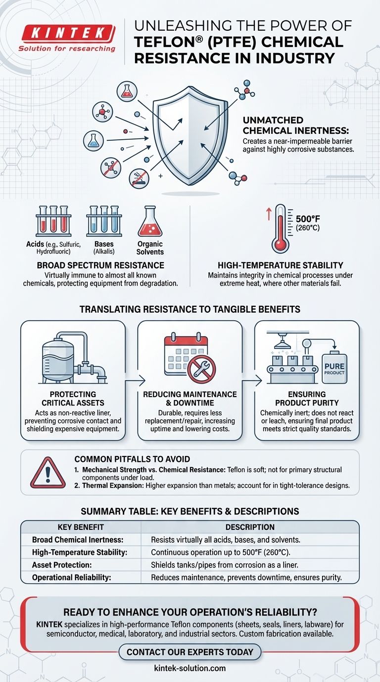 ¿Cómo beneficia la resistencia química de las láminas de plástico de teflón a las aplicaciones industriales? Garantice una fiabilidad inigualable en entornos hostiles Guía Visual