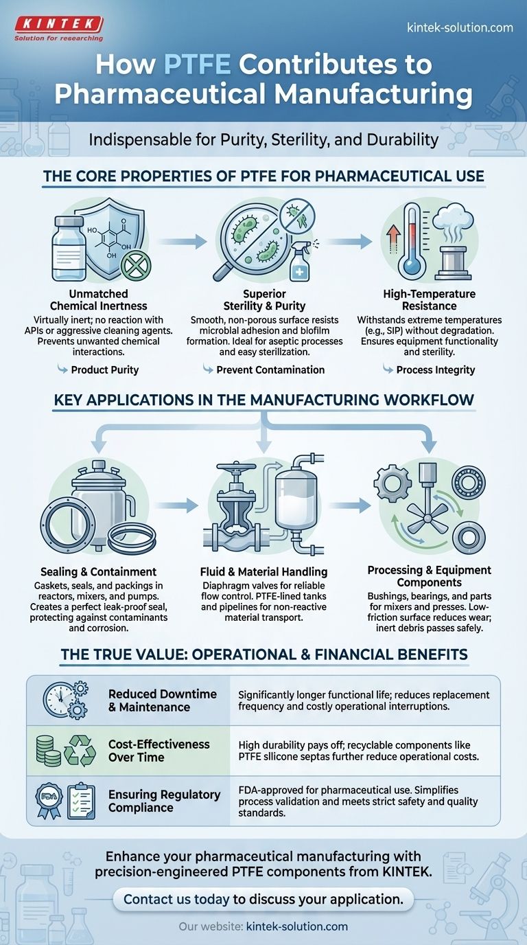 聚四氟乙烯（PTFE）如何为制药制造做出贡献？确保产品纯度和合规性 图解指南