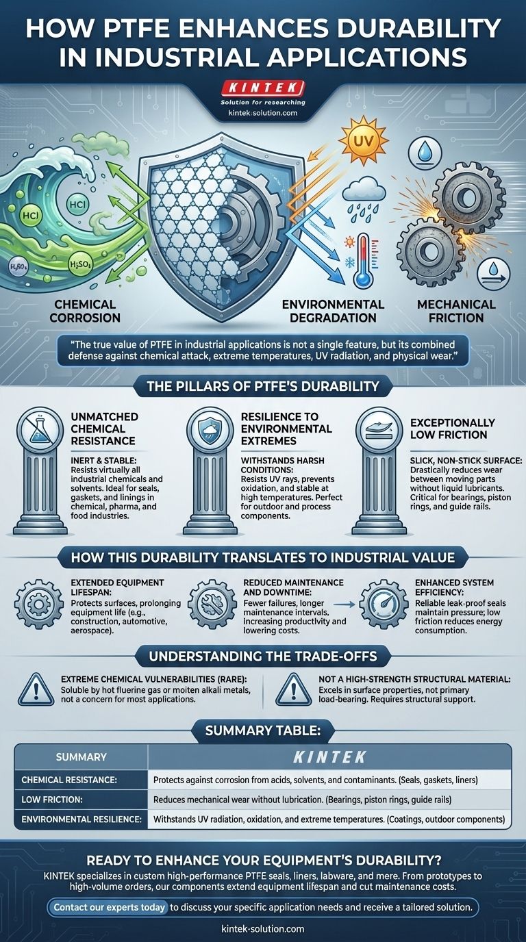 كيف يعزز PTFE المتانة في التطبيقات الصناعية؟ تحقيق مقاومة فائقة للتآكل دليل مرئي
