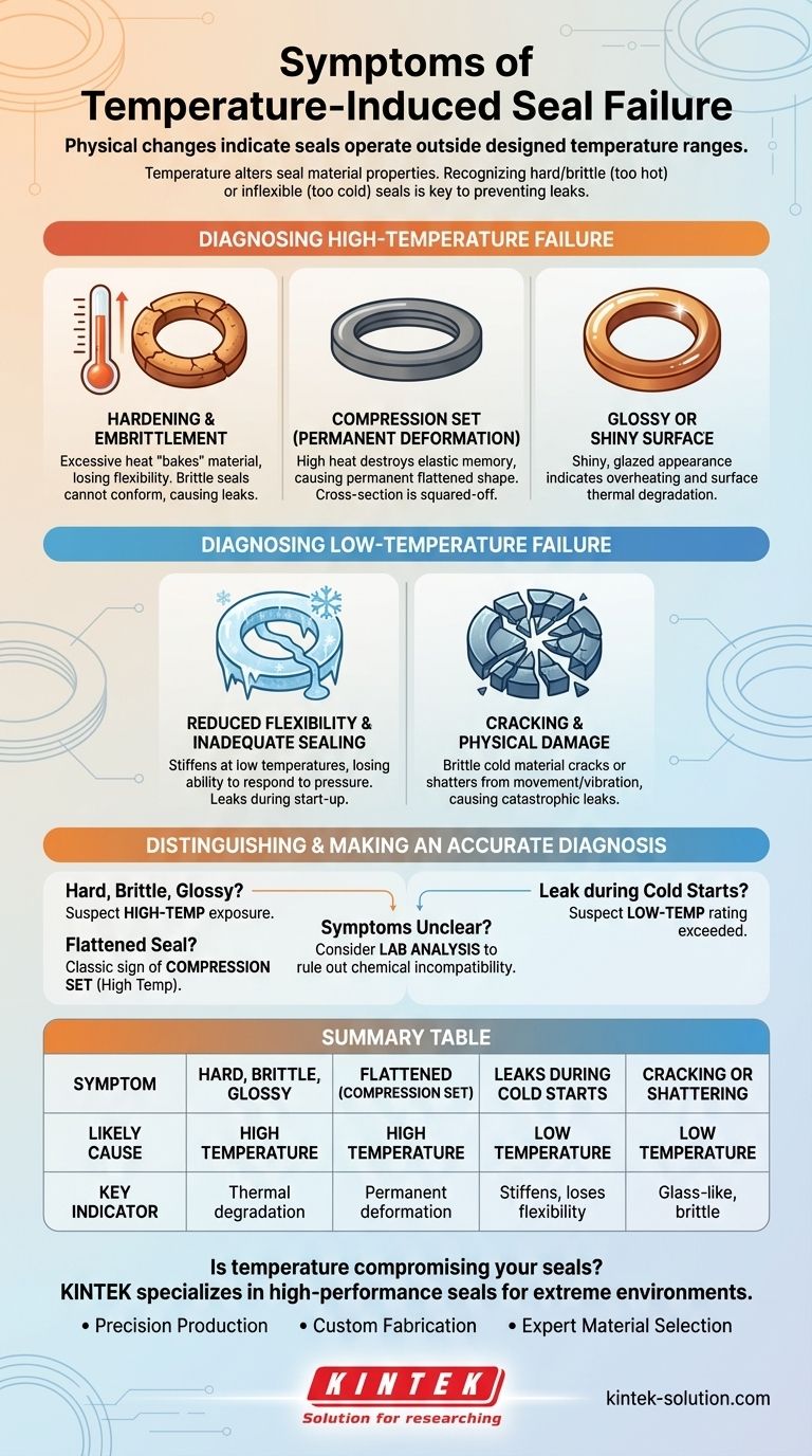 温度引起的密封件失效有哪些症状？诊断泄漏并防止停机 图解指南