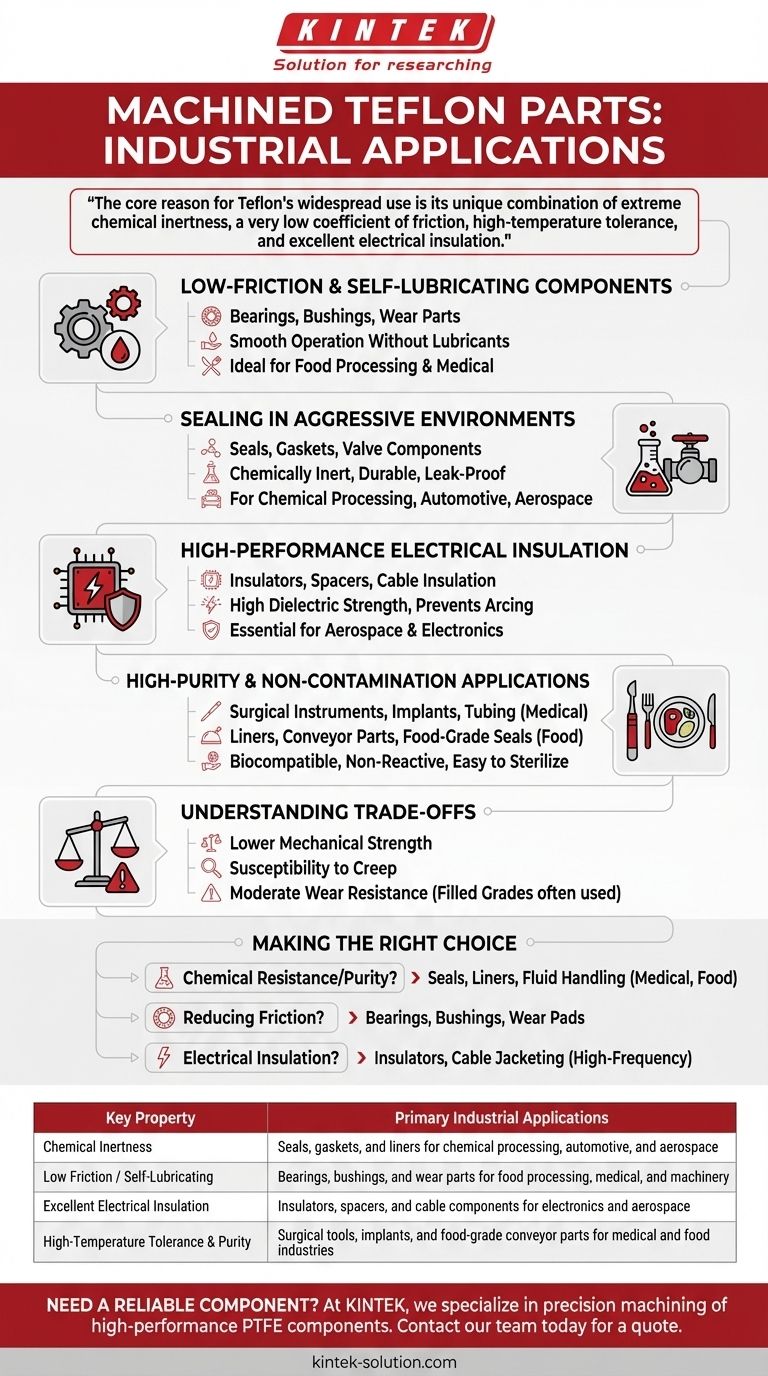 Quali sono le applicazioni industriali comuni dei componenti lavorati in Teflon? Risolvere sfide legate ad attrito, chimica ed elettricità Guida Visiva