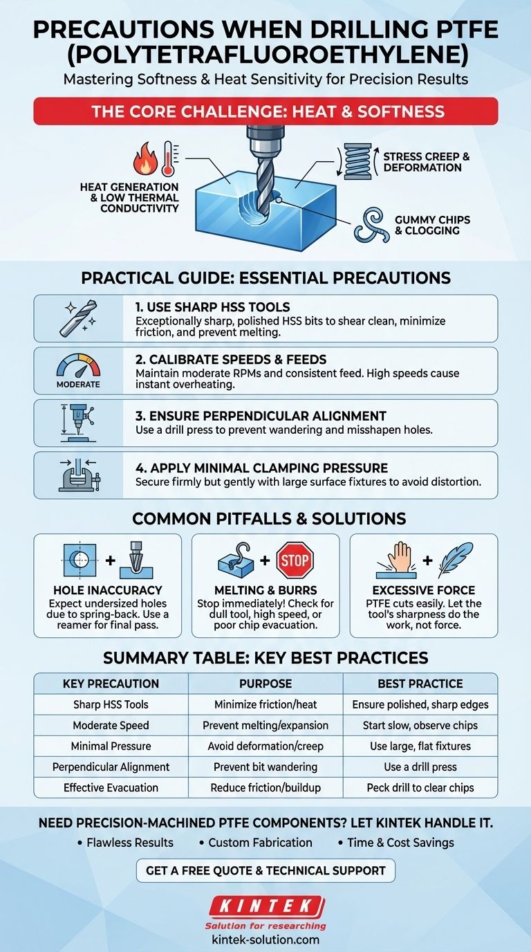 Quali precauzioni dovrebbero essere adottate durante la foratura del PTFE? Fori Maestri Puliti e Precisi Ogni Volta Guida Visiva