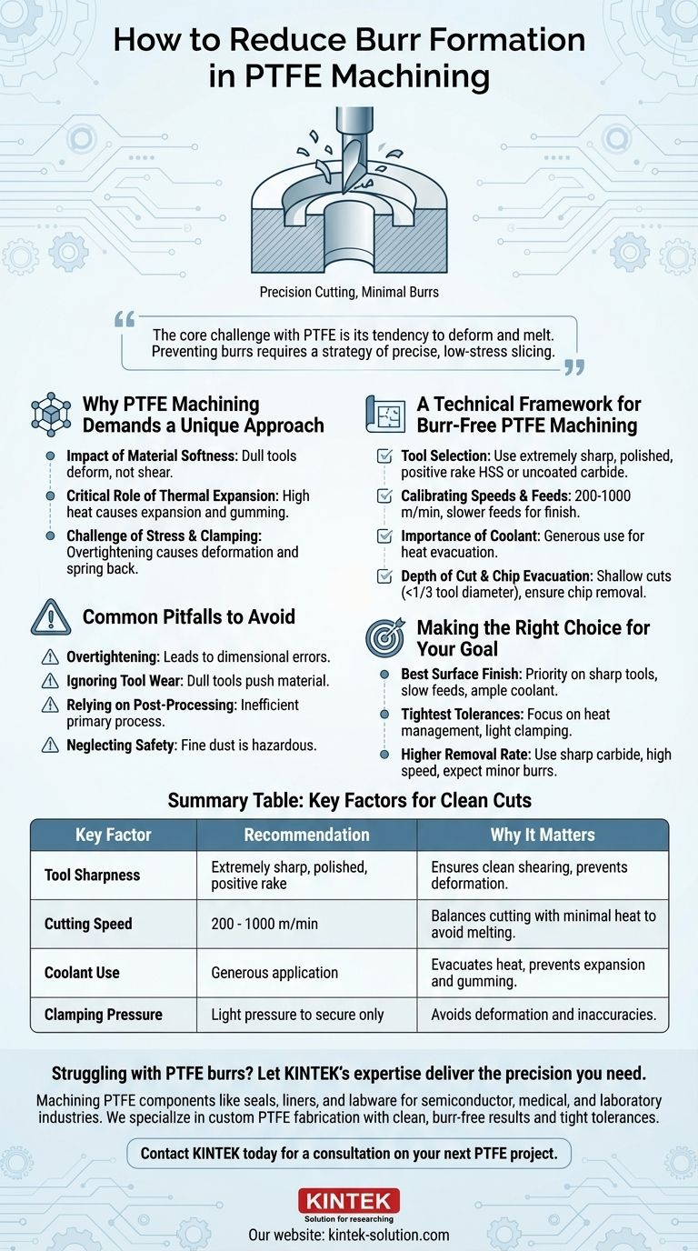 Come si può ridurre la formazione di bave durante la lavorazione del PTFE? Ottenere tagli puliti e senza bave Guida Visiva