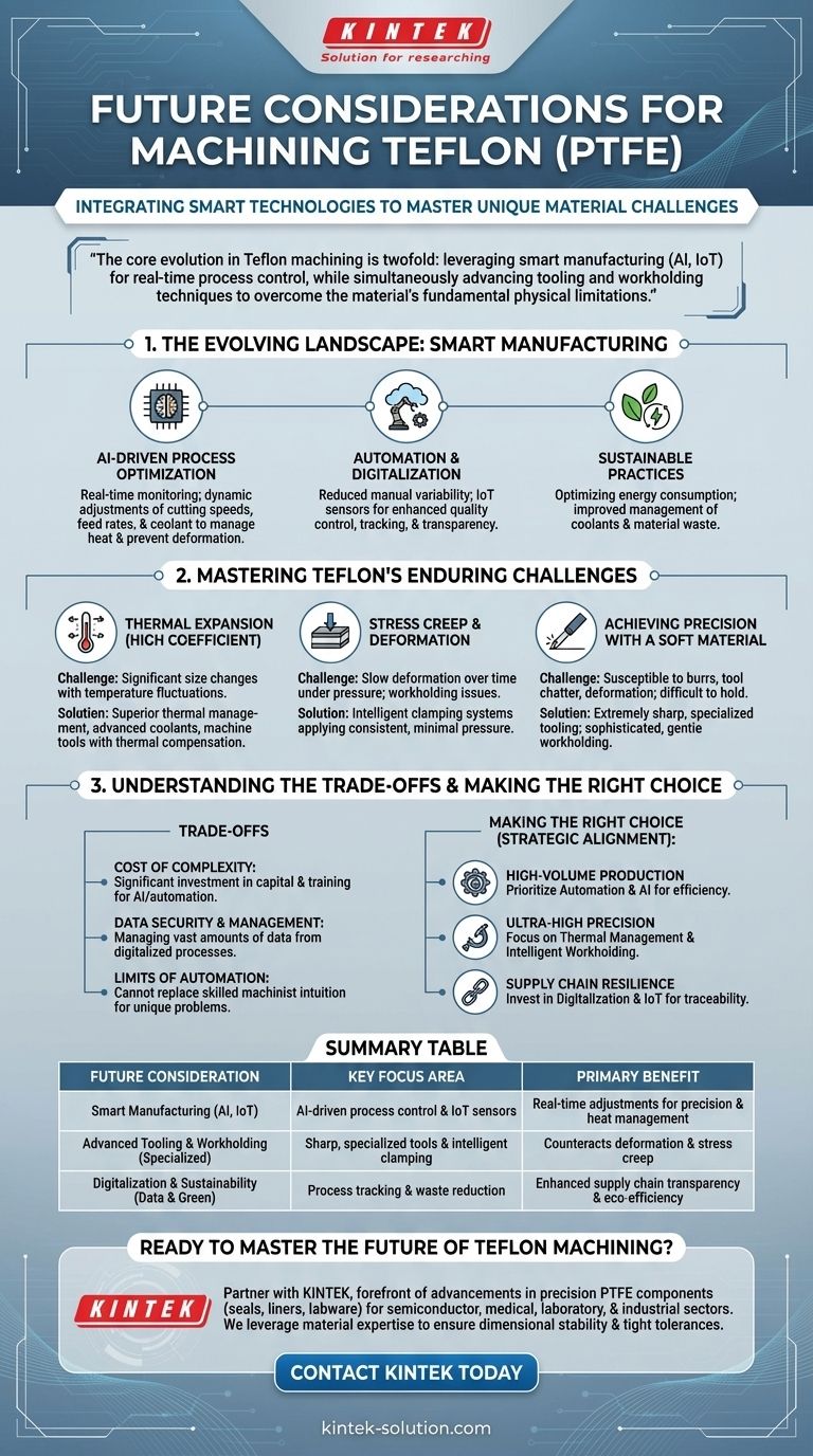 Quais são as considerações futuras para a usinagem de Teflon? Dominando os Desafios do Material com Tecnologia Inteligente Guia Visual
