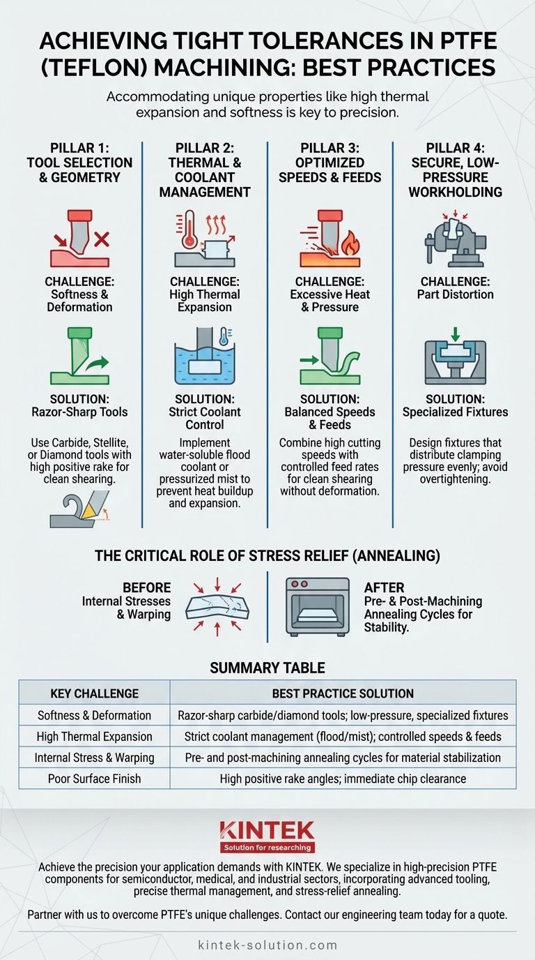 ما هي أفضل الممارسات لتحقيق تفاوتات دقيقة في تشغيل مادة التفلون (PTFE)؟ إتقان الدقة للتطبيقات المتطلبة دليل مرئي