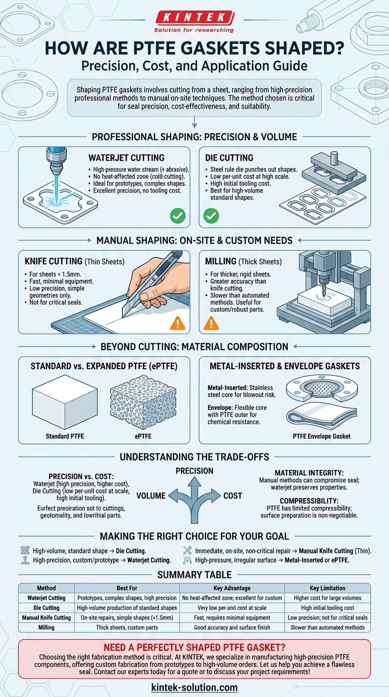 Come si sagomano le guarnizioni in PTFE? Una guida ai metodi di taglio per una tenuta perfetta Guida Visiva