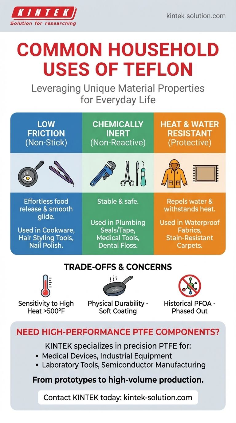 What are some common household uses of Teflon? Discover the Material Science in Your Home Visual Guide